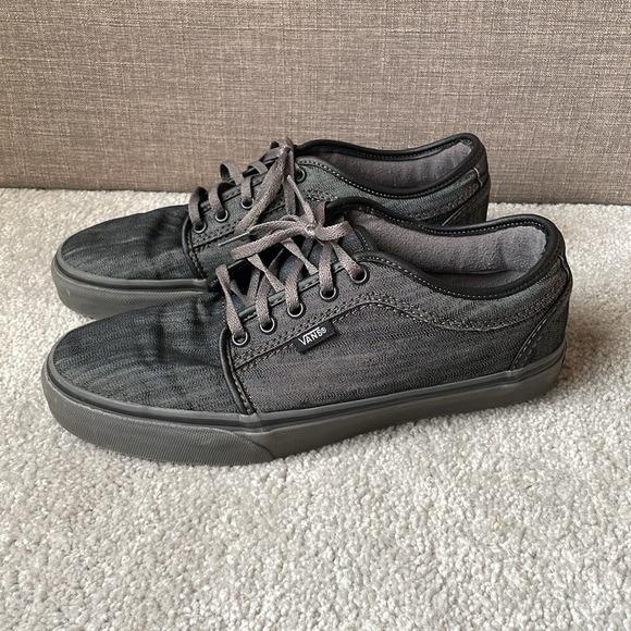 Vans Chukka Low (Denim) Black/Pewter UltraCush Sneakers - Picture 2 of 10